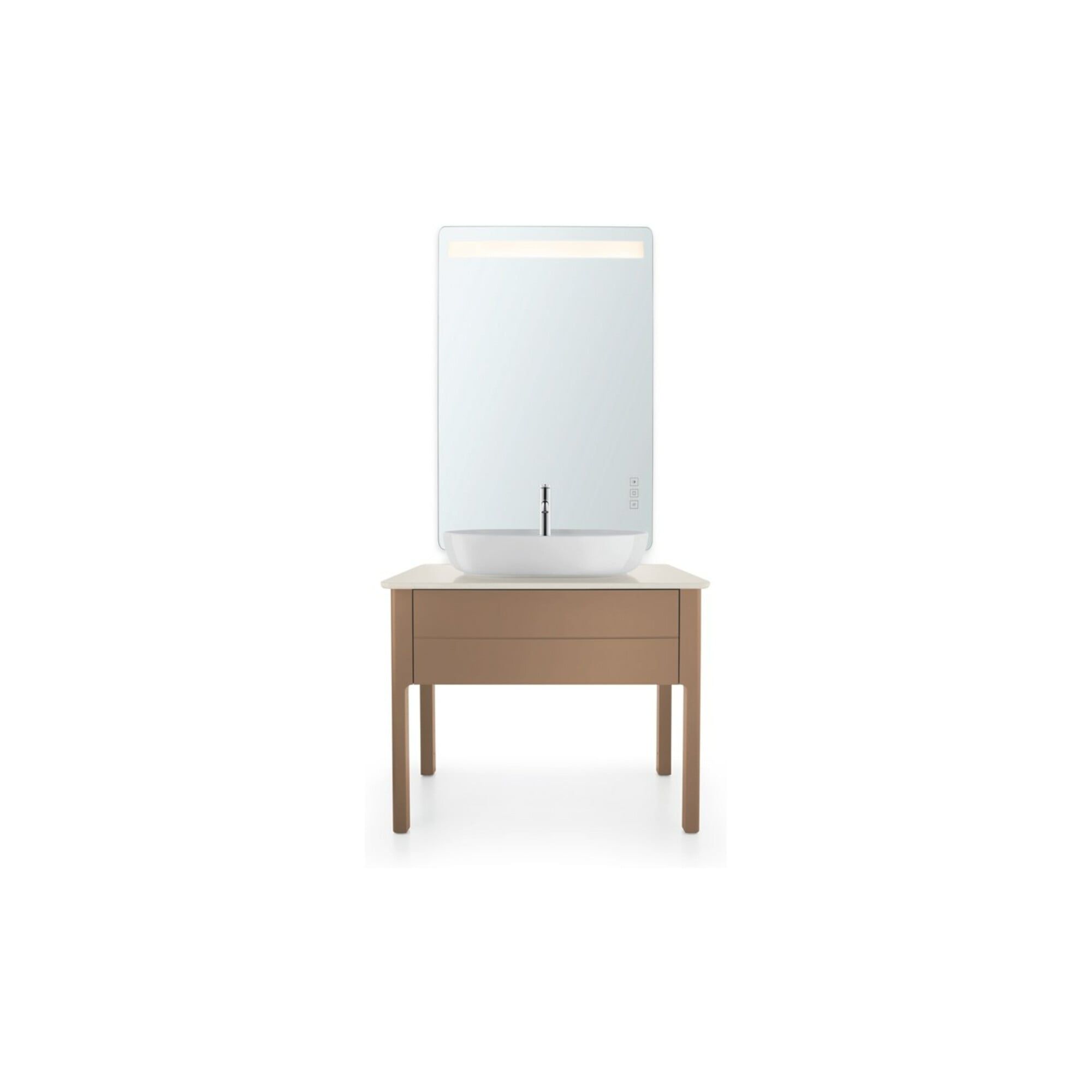 Duravit Aufsatzwaschtisch Luv 70x40cm, gs, m HL, o. ÜL, m HLB, we