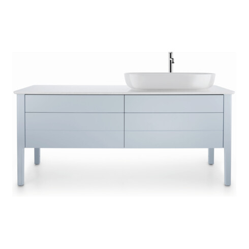 Duravit Aufsatzwaschtisch Luv 80x40cm, geschli., o. HL, ÜL, HLB, we WG