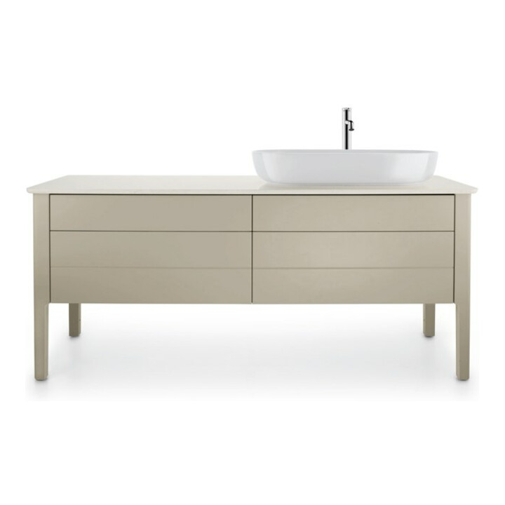 Duravit Aufsatzwaschtisch Luv 80x40cm, geschli., o. HL, ÜL, HLB, weiß