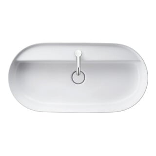 Duravit Aufsatzwaschtisch Luv 80x40cm, gs, m HL, o. ÜL, m HLB, we