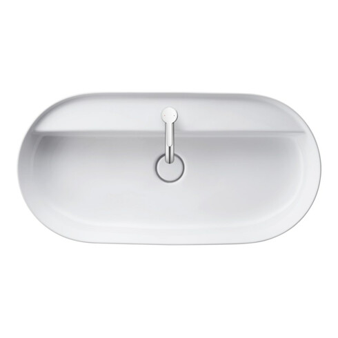 Duravit Aufsatzwaschtisch Luv 80x40cm, gs, m HL, o. ÜL, m HLB, we