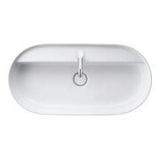 Duravit Aufsatzwaschtisch Luv 80x40cm, gs, m HL, o. ÜL, m HLB, we