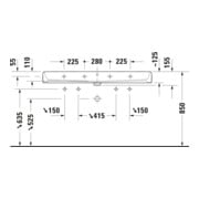 Duravit Aufsatzwaschtisch Qatego 120x47cm, w g, m HL, Ü, HL, geschli.-4