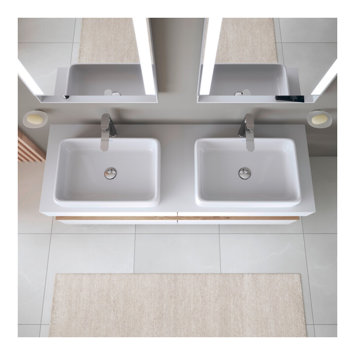 Duravit Aufsatzwaschtisch Qatego 50x40cm, o Ü, o. Hahnloch-/bank, we. hgl