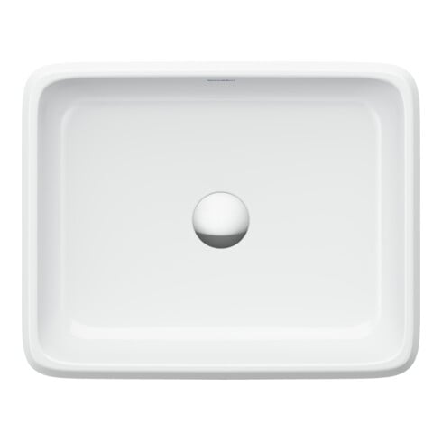 Duravit Aufsatzwaschtisch Qatego 50x40cm, o Ü, o. Hahnloch-/bank, we. hgl