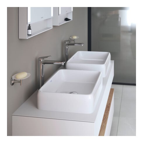 Duravit Aufsatzwaschtisch Qatego 50x40cm, o Ü, o. Hahnloch-/bank, we. hgl