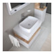 Duravit Aufsatzwaschtisch Qatego 50x40cm, we. hgl, o. ÜL, o. Hahnlochbank