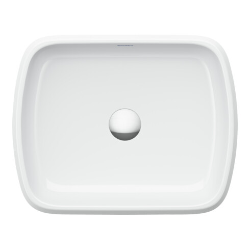 Duravit Aufsatzwaschtisch Qatego 50x40cm, we. hgl, o. ÜL, o. Hahnlochbank