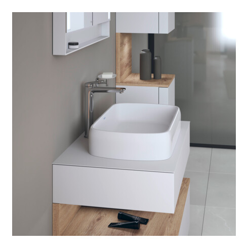 Duravit Aufsatzwaschtisch Qatego 50x40cm, we. hgl, o. ÜL, o. Hahnlochbank