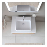Duravit Aufsatzwaschtisch Qatego 50x47cm, we. hgl, m Hahnl., ÜL, Hahnloch-2