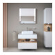 Duravit Aufsatzwaschtisch Qatego 50x47cm, we. hgl, m Hahnl., ÜL, Hahnloch