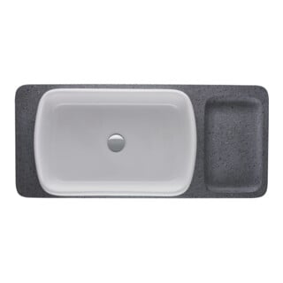 Duravit Aufsatzwaschtisch Qatego 60x40cm, we. hgl, o. ÜL, o. Hahnlochbank