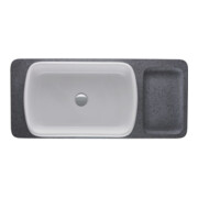 Duravit Aufsatzwaschtisch Qatego 60x40cm, we. hgl, o. ÜL, o. Hahnlochbank