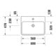 Duravit Aufsatzwaschtisch Qatego 60x47cm, w g, o HL, m Ü, HL, geschli.-3