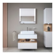 Duravit Aufsatzwaschtisch Qatego 60x47cm, we. hgl, m Hahnl., ÜL, Hahnloch-2