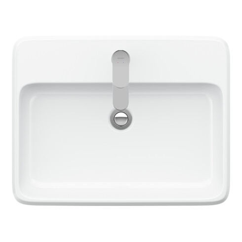 Duravit Aufsatzwaschtisch Qatego 60x47cm, we. hgl, m Hahnl., ÜL, Hahnloch