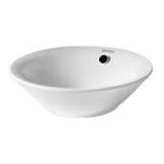 Duravit Aufsatzwaschtisch Starck 1 d 33cm, w WG, o HL, m ÜL, o. Hahnloch