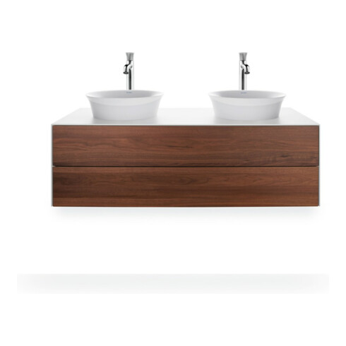 Duravit Aufsatzwaschtisch White Tulip d 43cm, o. HL, ÜL, Hahnlochbank, weiß