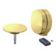 Duravit Ausst.-Set f.Ab.-Überlaufgarnitur m.Zulauf f.BW,Gold Poliert-1