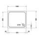 Duravit Bac à douche rectangulaire D-Code 100x90x8,5 cm, blanc-5