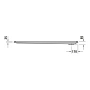 Duravit Bac à douche rectangulaire D-Code 160x90x8,5 cm, blanc-3