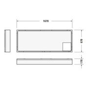 Duravit Bac à douche rectangulaire D-Code 170x70x8,5 cm, blanc-4