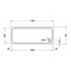 Duravit Bac à douche rectangulaire D-Code 170x70x8,5 cm, blanc