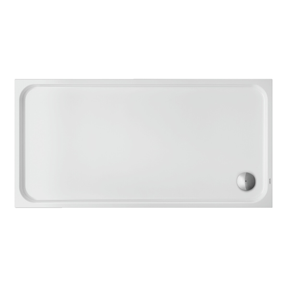 Duravit Bac à douche rectangulaire D-Code 180x90x8,5 cm, antidérapant, blanc