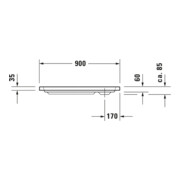 Duravit Bac à douche rectangulaire D-Code 90x80x8,5 cm, blanc-5