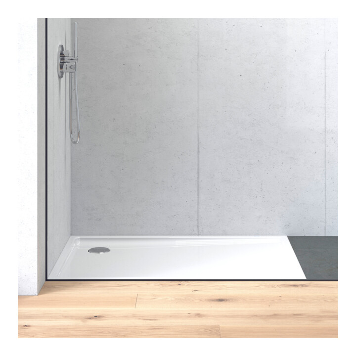 Duravit Bac à douche rectangulaire Starck Slimline 120x80x5,5 cm, antidérapant, blanc