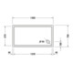 Duravit Bac à douche rectangulaire Starck Slimline 140x75x5,5 cm, antidérapant, blanc
