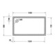 Duravit Bac à douche rectangulaire Starck Slimline 140x80x6 cm, antidérapant, blanc-4