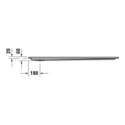 Duravit Bac à douche rectangulaire Starck Slimline 140x80x6 cm, blanc-2