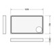 Duravit Bac à douche rectangulaire Starck Slimline 140x80x6 cm, blanc