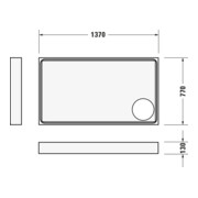 Duravit Bac à douche rectangulaire Starck Slimline 140x80x6 cm, blanc-5