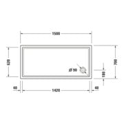 Duravit Bac à douche rectangulaire Starck Slimline 150x70x5,5 cm, blanc-5