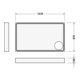 Duravit Bac à douche rectangulaire Starck Slimline 150x90x6 cm, blanc