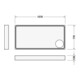 Duravit Bac à douche rectangulaire Starck Slimline 160x80x6 cm, blanc