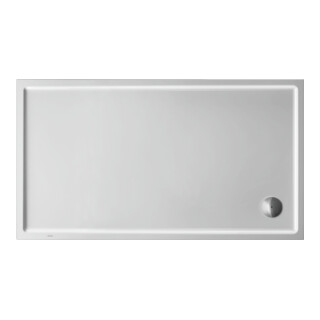 Duravit Bac à douche rectangulaire Starck Slimline 160x90x6 cm, antidérapant, blanc