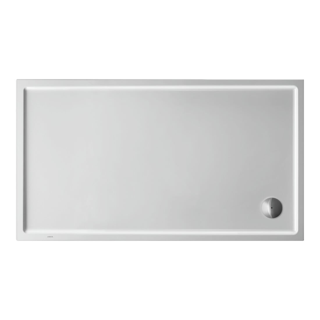 Duravit Bac à douche rectangulaire Starck Slimline 160x90x6 cm, antidérapant, blanc