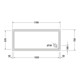 Duravit Bac à douche rectangulaire Starck Slimline 170x75x6 cm, antidérapant, blanc