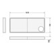 Duravit Bac à douche rectangulaire Starck Slimline 170x75x6 cm, blanc