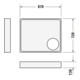 Duravit Bac à douche rectangulaire Starck Slimline 90x75x4,5 cm, antidérapant, blanc-4