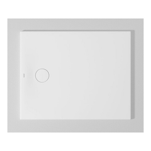 Duravit Bac à douche rectangulaire Tempano 100x80x4 cm, blanc, affleurant au sol