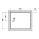 Duravit Bac à douche rectangulaire Tempano 120x100x4,5 cm, affleurant, AS, blanc-4