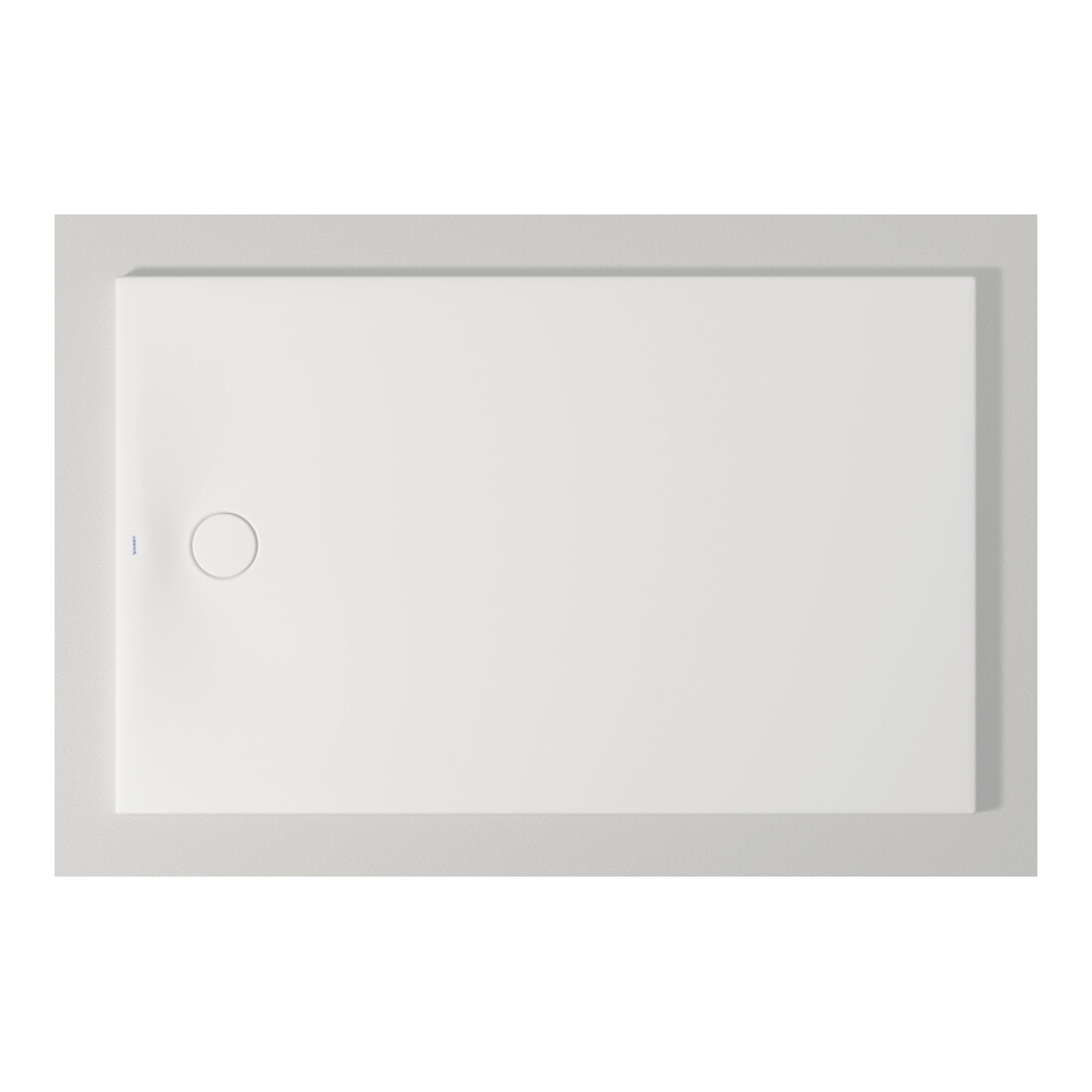 Duravit Bac à douche rectangulaire Tempano 160x100x5 cm, affleurant, blanc