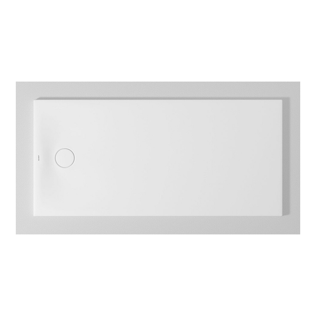 Duravit Bac à douche rectangulaire Tempano 160x75x5 cm, affleurant, blanc