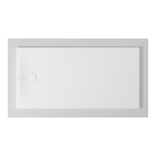 Duravit Bac à douche rectangulaire Tempano 160x80x5cm, affleurant, antidérapant, blanc