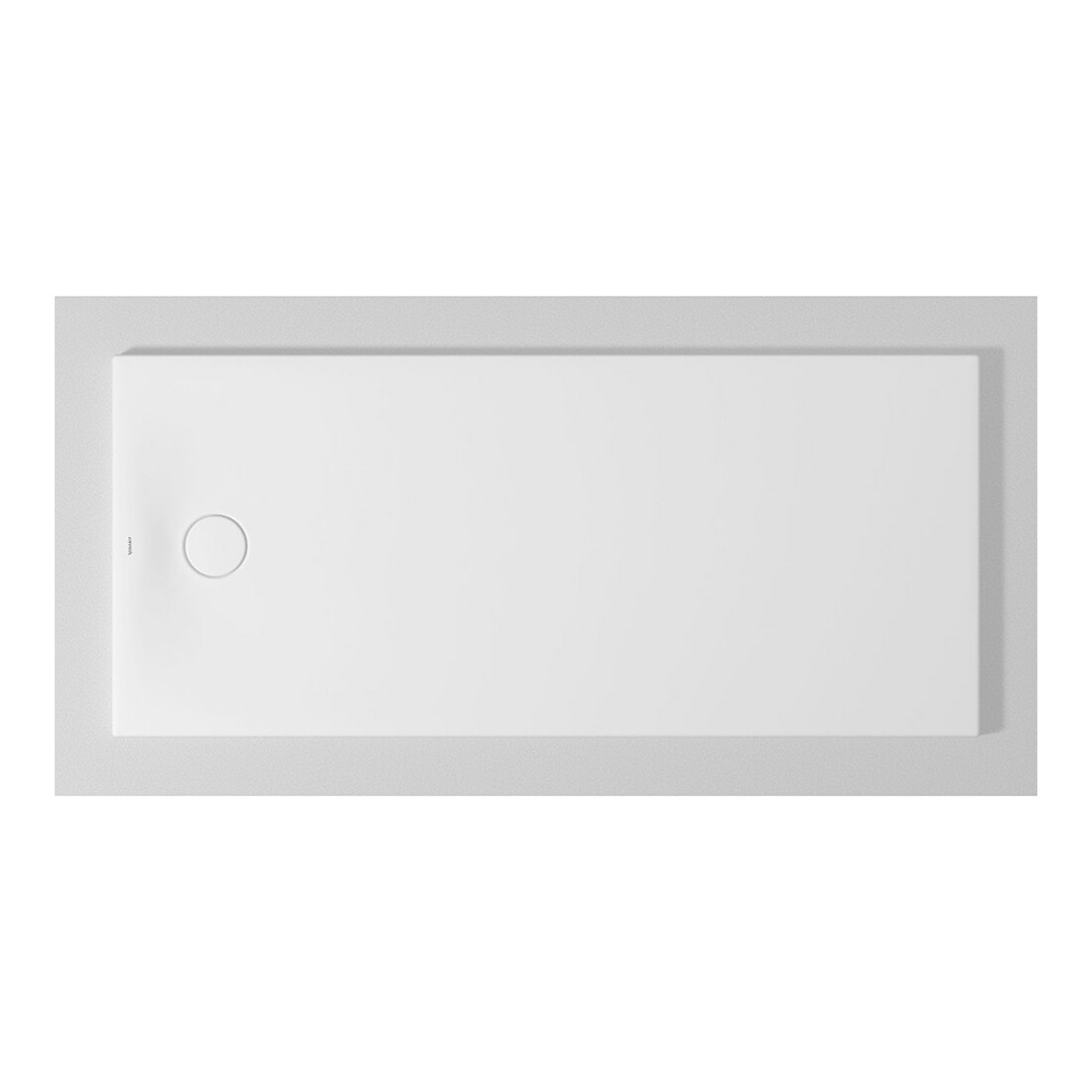 Duravit Bac à douche rectangulaire Tempano 170x75x5 cm, blanc, affleurant au sol