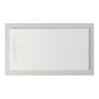 Duravit Bac à douche rectangulaire Tempano 170x90x5 cm, blanc, affleurant au sol